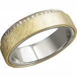 Кольцо с 52 бриллиантами из комбинированного золота (арт. 822248)