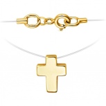 Колье Крест из жёлтого золота (арт. 836358)