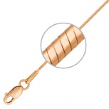 Цепочка плетения "Шнурок" из красного золота (арт. 838563)