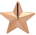 Звезда для погон из серебра с позолотой (арт. 839360)