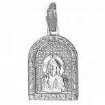 Подвеска-иконка "Господь Вседержитель" с 6 фианитами из серебра (арт. 846063)