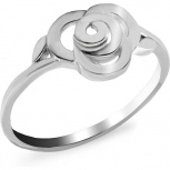 Кольцо Цветок из серебра (арт. 904470)