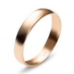 Обручальное кольцо из красного золота 