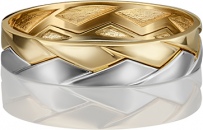 Кольцо из комбинированного золота (арт. 2214448)