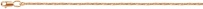 Цепочка плетения "Шнурок" из красного золота (арт. 2320101)