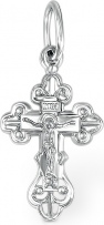 Крестик из белого золота (арт. 2384332)