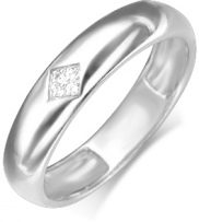 Кольцо с 4 бриллиантами из белого золота (арт. 2441709)