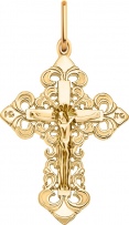 Крестик из красного золота (арт. 2471464)