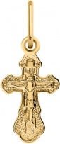 Крестик из красного золота (арт. 2471470)