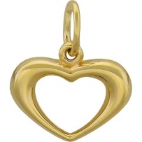 Подвеска Сердце из желтого золота (арт. 322460)
