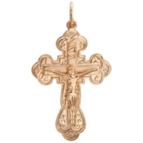 Крестик из красного золота (арт. 342635)