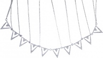 Колье с фианитами из серебра (арт. 738023)