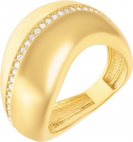Кольцо с 32 бриллиантами из жёлтого золота (арт. 757655)