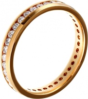 Кольцо с 38 бриллиантами из жёлтого золота (арт. 758689)
