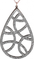 Колье из серебра с позолотой (арт. 762020)