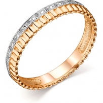 Кольцо с 15 бриллиантами из красного золота (арт. 805037)