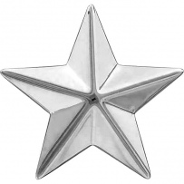Звезда для погон из серебра (арт. 825440)