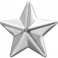 Звезда для погон из серебра (арт. 825441)