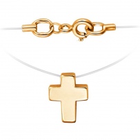 Колье Крест из красного золота (арт. 834671)