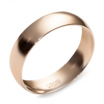 Обручальное кольцо из красного золота  (арт. 351633)