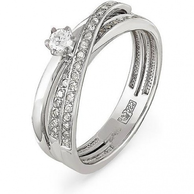 Фото - Кольцо с 35 бриллиантами из белого золота кольцо с 69 бриллиантами из белого золота