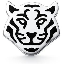 Брошь Тигр с эмалью из серебра