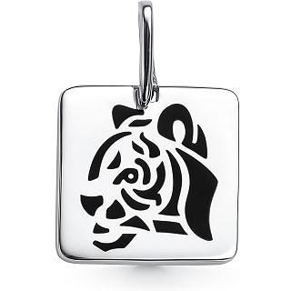 Подвеска Тигр с эмалью из серебра