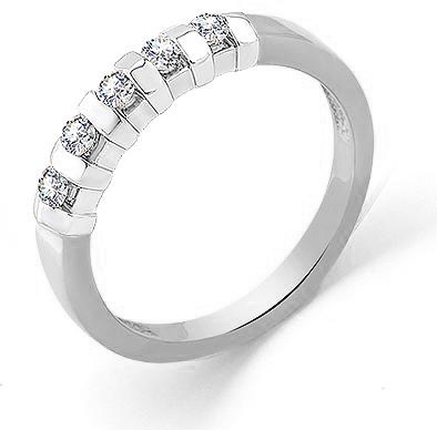 Кольцо с 5 бриллиантами из белого золота master brilliant кольцо с 5 бриллиантами из белого золота 1 106 806 размер 15 5