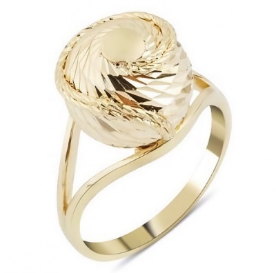 Кольцо Шарик из жёлтого золота