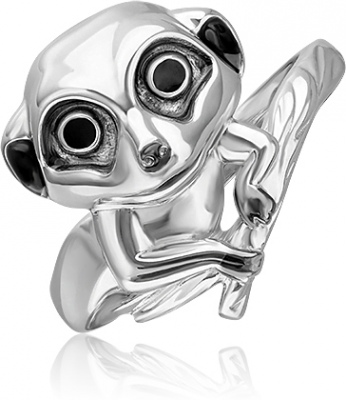 Кольцо Сурикат с эмалью из серебра