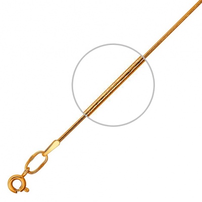 

Цепочка плетения "Шнурок" из красного золота