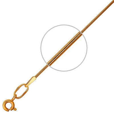 

Цепочка плетения "Шнурок" из красного золота