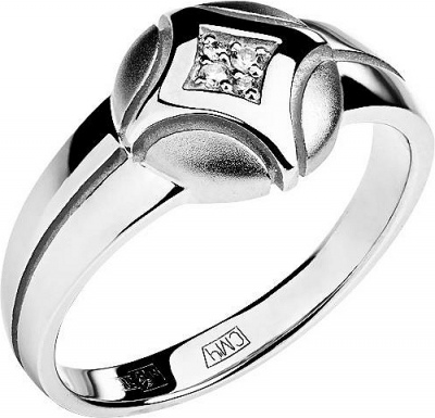 Кольцо с 4 бриллиантами из белого золота мастер бриллиант кольцо с 4 бриллиантами из белого золота 1 106 833 размер 16