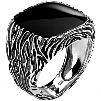 Фото - Кольцо с 1 агатом из серебра эстет кольцо с агатом и фианитами из серебра г11к451042go размер 17