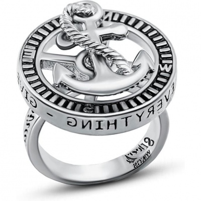 Кольцо с эмалью из серебра