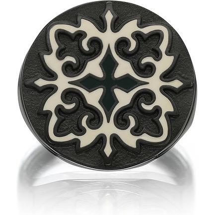 Кольцо из чернёного серебра (арт. 2047213)