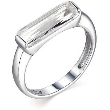 Кольцо с 1 фианитом из серебра (арт. 2054280)