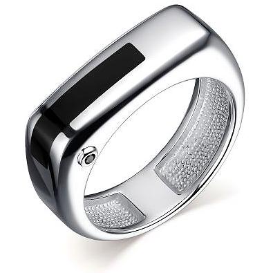 Кольцо с 1 бриллиантом из серебра (арт. 2055681)