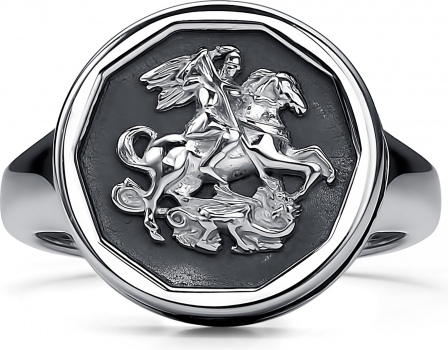 Кольцо с 2 бриллиантами из серебра (арт. 2056550)