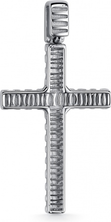 Крестик с 5 бриллиантами из серебра (арт. 2056882)