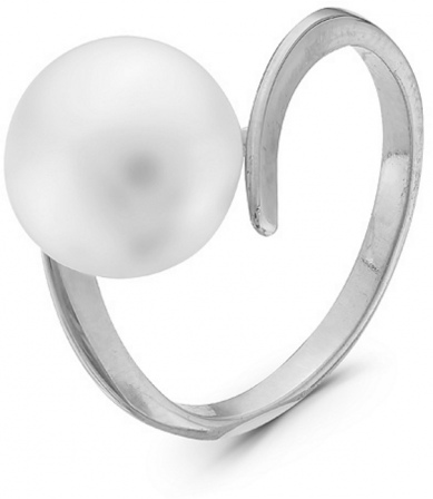 Кольцо с 1 жемчугом из серебра (арт. 2121609)