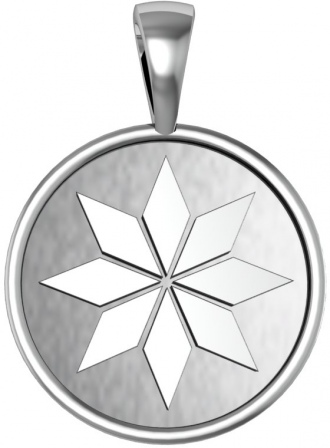 Подвеска Цветок из серебра (арт. 2128185)