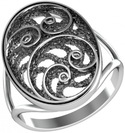 Кольцо из серебра (арт. 2129488)