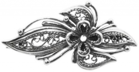Брошь Цветок из серебра (арт. 2129611)