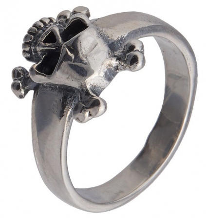 Кольцо Череп из серебра (арт. 2140041)