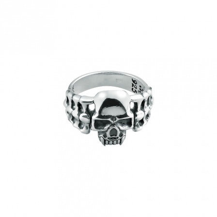 Кольцо Череп из серебра (арт. 2185583)