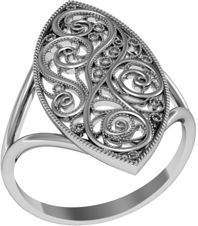 Кольцо из серебра (арт. 2240245)