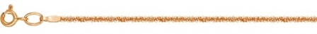 Цепочка плетения "Шнурок" из красного золота (арт. 2320081)