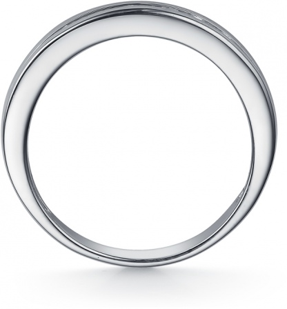 Кольцо с 9 фианитами из серебра (арт. 2410032)