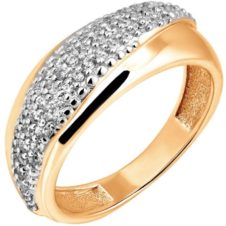 Кольцо с 51 бриллиантом из красного золота (арт. 2420032)
